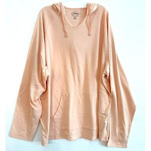 Women's Size 3XL 30A Gear Peach Lightweight V Neck Pullover Hoodie Beachwear